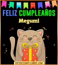 GIF Feliz Cumpleaños Megumi