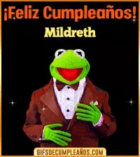 GIF Meme feliz cumpleaños Mildreth