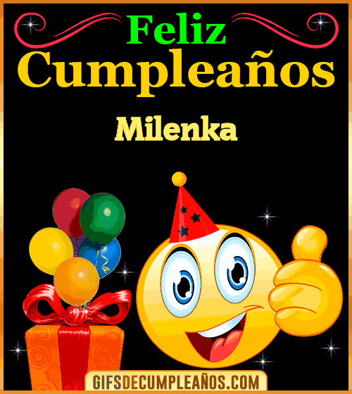 Gif de Feliz Cumpleaños Milenka Gif de Feliz Cumpleaños Milenka