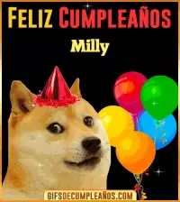 GIF Memes de Cumpleaños Milly