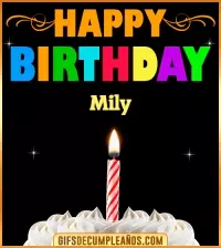 GIF GiF Happy Birthday Mily