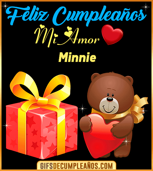 Gif de Feliz cumpleaños mi AMOR Minnie Gif de Feliz cumpleaños mi AMOR Minnie