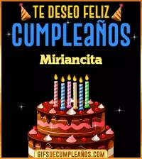 GIF Te deseo Feliz Cumpleaños Miriancita
