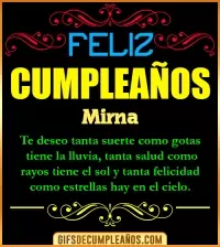 GIF Frases de Cumpleaños Mirna
