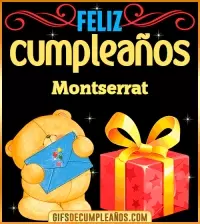 GIF Tarjetas animadas de cumpleaños Montserrat