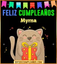 GIF Feliz Cumpleaños Myrna