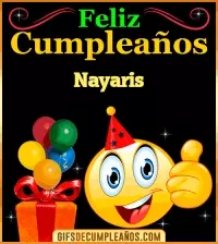 GIF Gif de Feliz Cumpleaños Nayaris