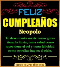 GIF Frases de Cumpleaños Neopolo