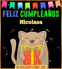GIF Feliz Cumpleaños Nicolasa