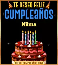 GIF Te deseo Feliz Cumpleaños Nilma