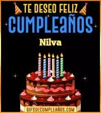 GIF Te deseo Feliz Cumpleaños Nilva