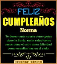 GIF Frases de Cumpleaños Norma