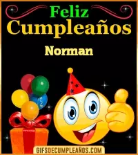 GIF Gif de Feliz Cumpleaños Norman