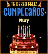GIF Te deseo Feliz Cumpleaños Nury
