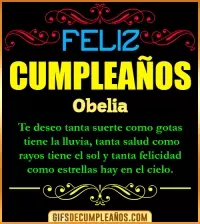 GIF Frases de Cumpleaños Obelia