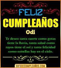 GIF Frases de Cumpleaños Odi