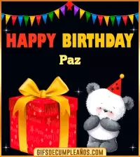 GIF Happy Birthday Paz