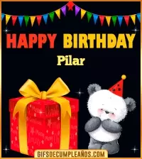 GIF Happy Birthday Pilar