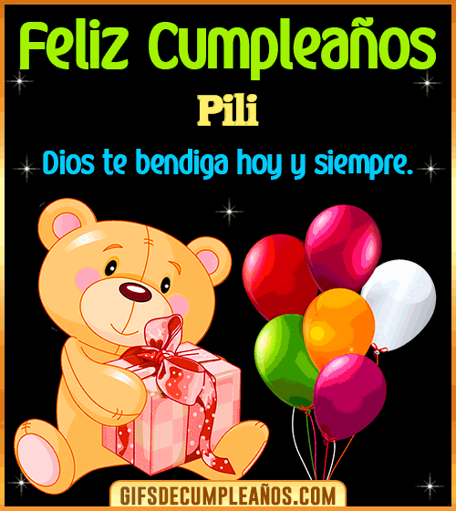Feliz Cumpleaños Dios te bendiga Pili Feliz Cumpleaños Dios te bendiga Pili
