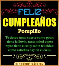 GIF Frases de Cumpleaños Pompilio