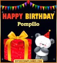 GIF Happy Birthday Pompilio
