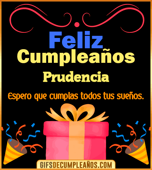 Mensaje de cumpleaños Prudencia Mensaje de cumpleaños Prudencia