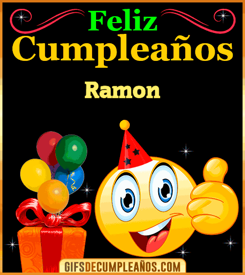 Gif de Feliz Cumpleaños Ramon Gif de Feliz Cumpleaños Ramon