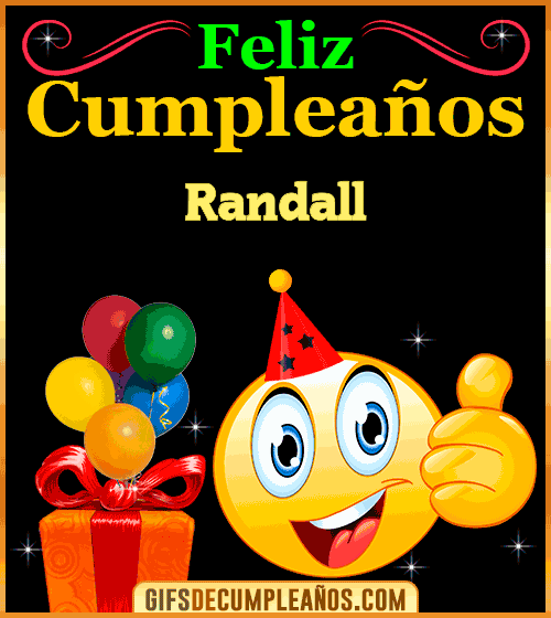Gif de Feliz Cumpleaños Randall Gif de Feliz Cumpleaños Randall