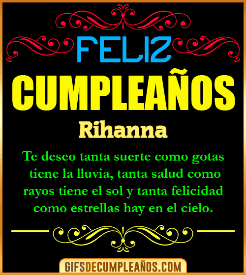 Frases de Cumpleaños Rihanna