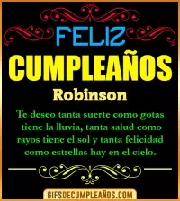 GIF Frases de Cumpleaños Robinson