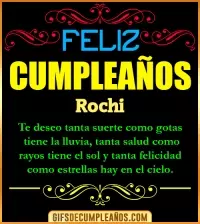 GIF Frases de Cumpleaños Rochi