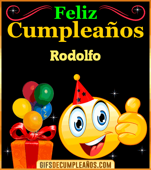 Gif de Feliz Cumpleaños Rodolfo Gif de Feliz Cumpleaños Rodolfo