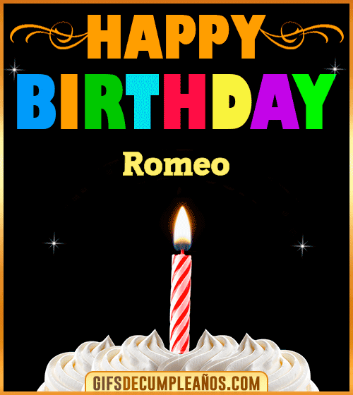 GiF Happy Birthday Romeo GiF Happy Birthday Romeo