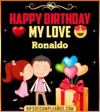 Happy Birthday Love Kiss gif Ronaldo
