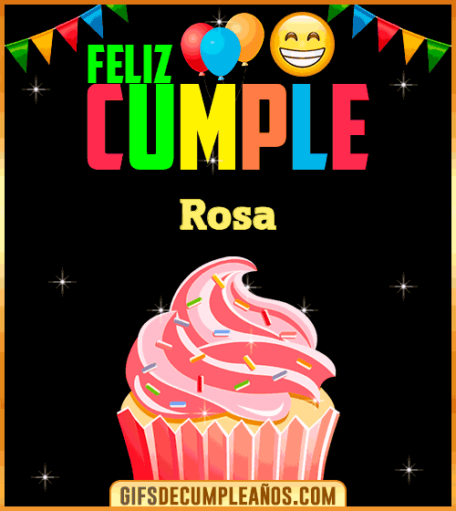 Feliz Cumple gif Rosa Feliz Cumple gif Rosa