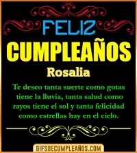 GIF Frases de Cumpleaños Rosalia
