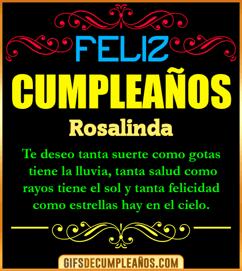 Frases de Cumpleaños Rosalinda Frases de Cumpleaños Rosalinda
