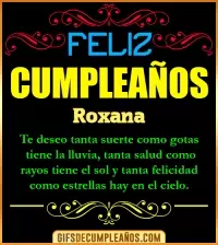 GIF Frases de Cumpleaños Roxana
