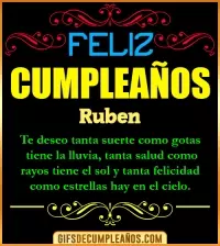 GIF Frases de Cumpleaños Ruben