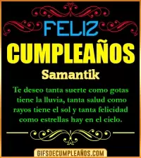 GIF Frases de Cumpleaños Samantik