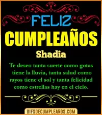 GIF Frases de Cumpleaños Shadia