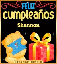 GIF Tarjetas animadas de cumpleaños Shannon