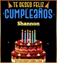 GIF Te deseo Feliz Cumpleaños Shannon