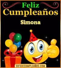 GIF Gif de Feliz Cumpleaños Simona