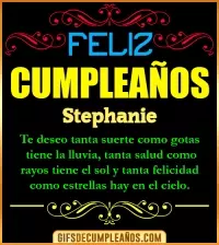 GIF Frases de Cumpleaños Stephanie