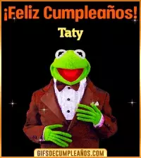 GIF Meme feliz cumpleaños Taty