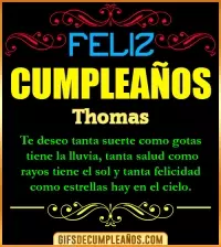 GIF Frases de Cumpleaños Thomas