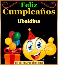 GIF Gif de Feliz Cumpleaños Ubaldina