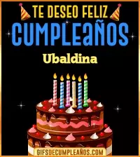 GIF Te deseo Feliz Cumpleaños Ubaldina