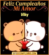 GIF Feliz Cumpleaños mi Amor Viky
